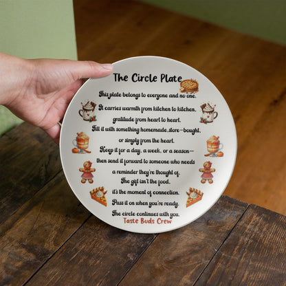 The Circle Plate – Personalized Friendship Sharing Plate | Heartfelt Gift of Connection