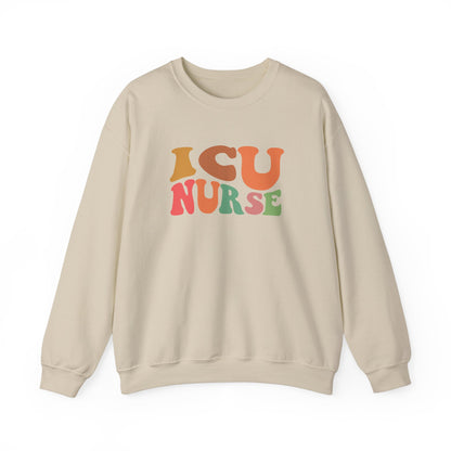 ICU Nurse Groovy Font Sweatshirt