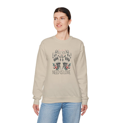 Love Skeleton Hands Sweatshirt