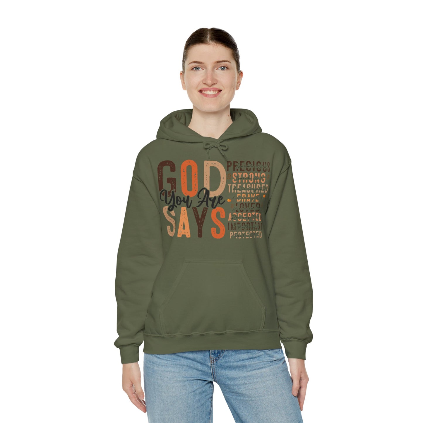 Religious Hoodie God Says You Are Hoodies