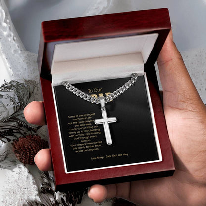 Personalized Cross Necklace for Dad – A Meaningful Christian Gift of Faith