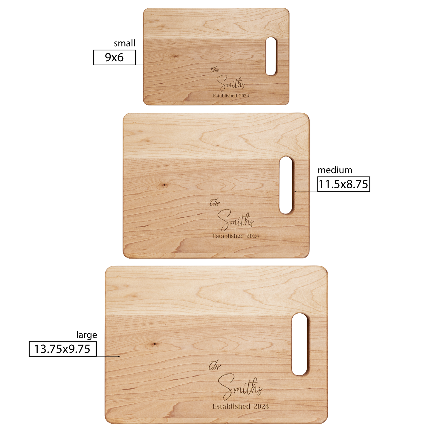 Personalized Name Maple Cutting Board