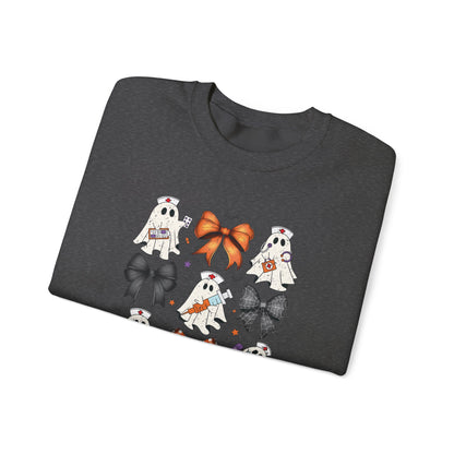 Ghost Nurses with Coquette Heavy Blend™ Crewneck Sweatshirt