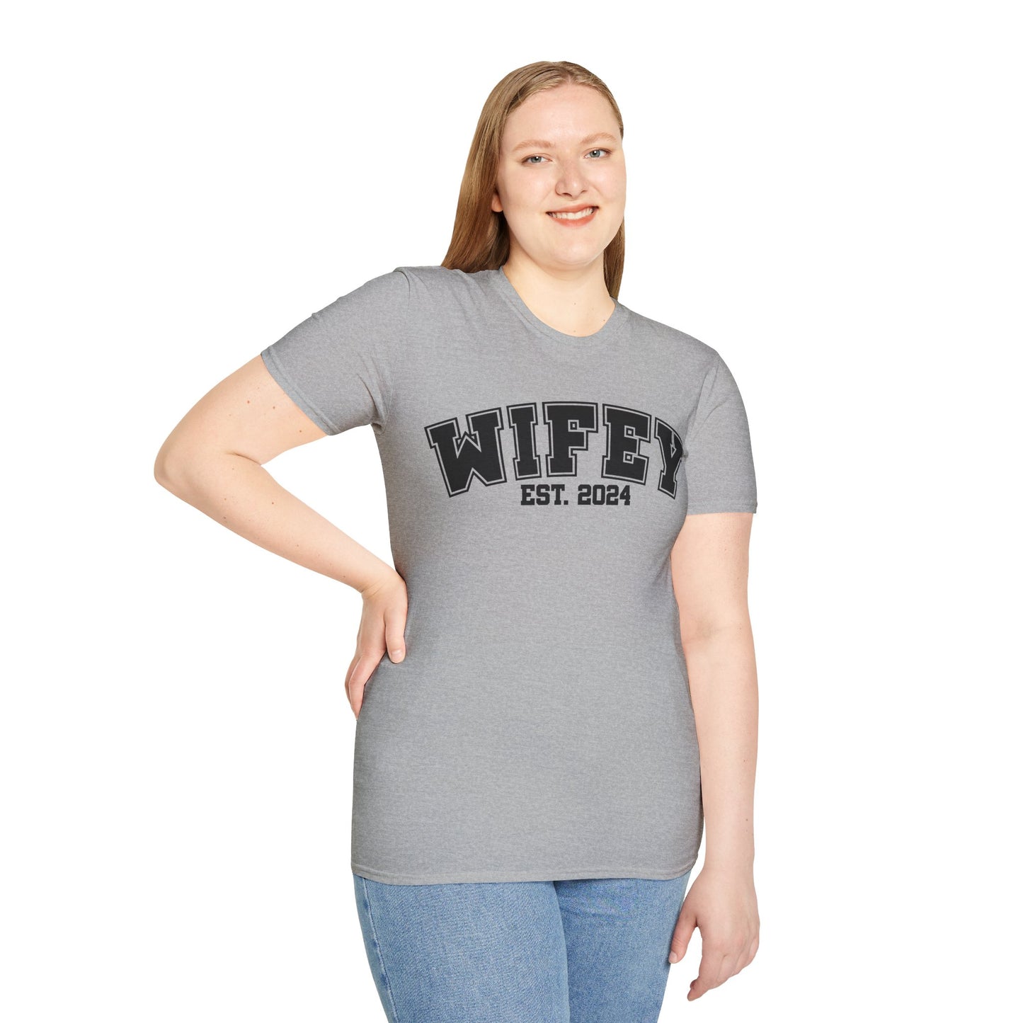 Wifey Est. 2014 Unisex Softstyle T-Shirt