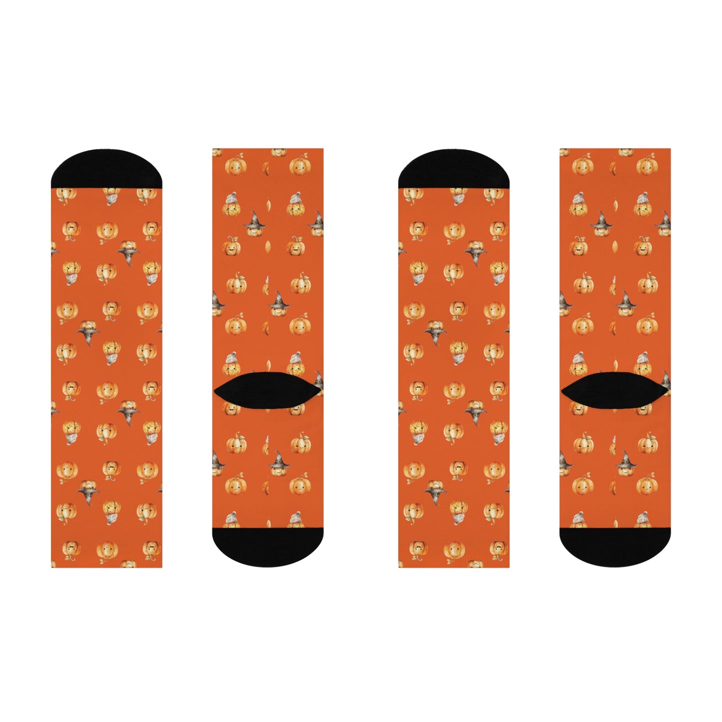 Happy Pumpkin Cushioned Crew Socks