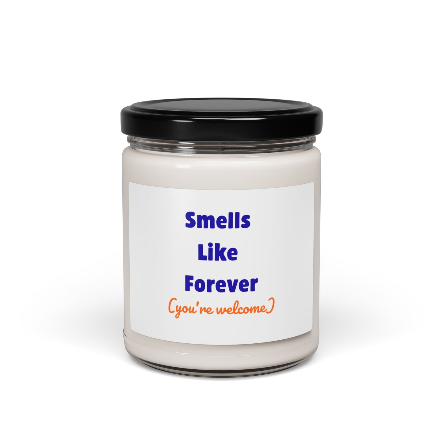 Smells Like Forever You're Welcome Candle | Funny Sarcastic Scented Candle | 9oz Natural Soy Wax | Unique Gift | 50-60 Hour Burn Time