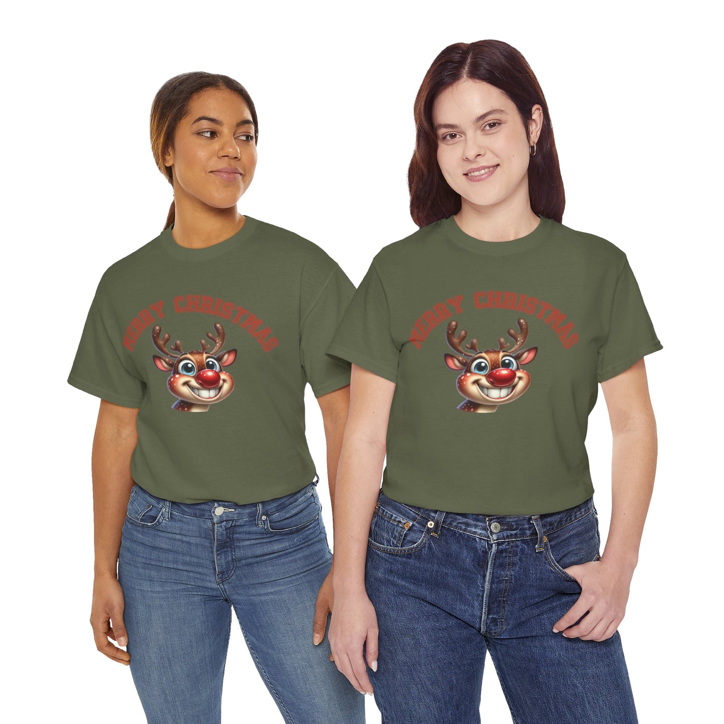 Merry Christmas Smiling Deer Shirt