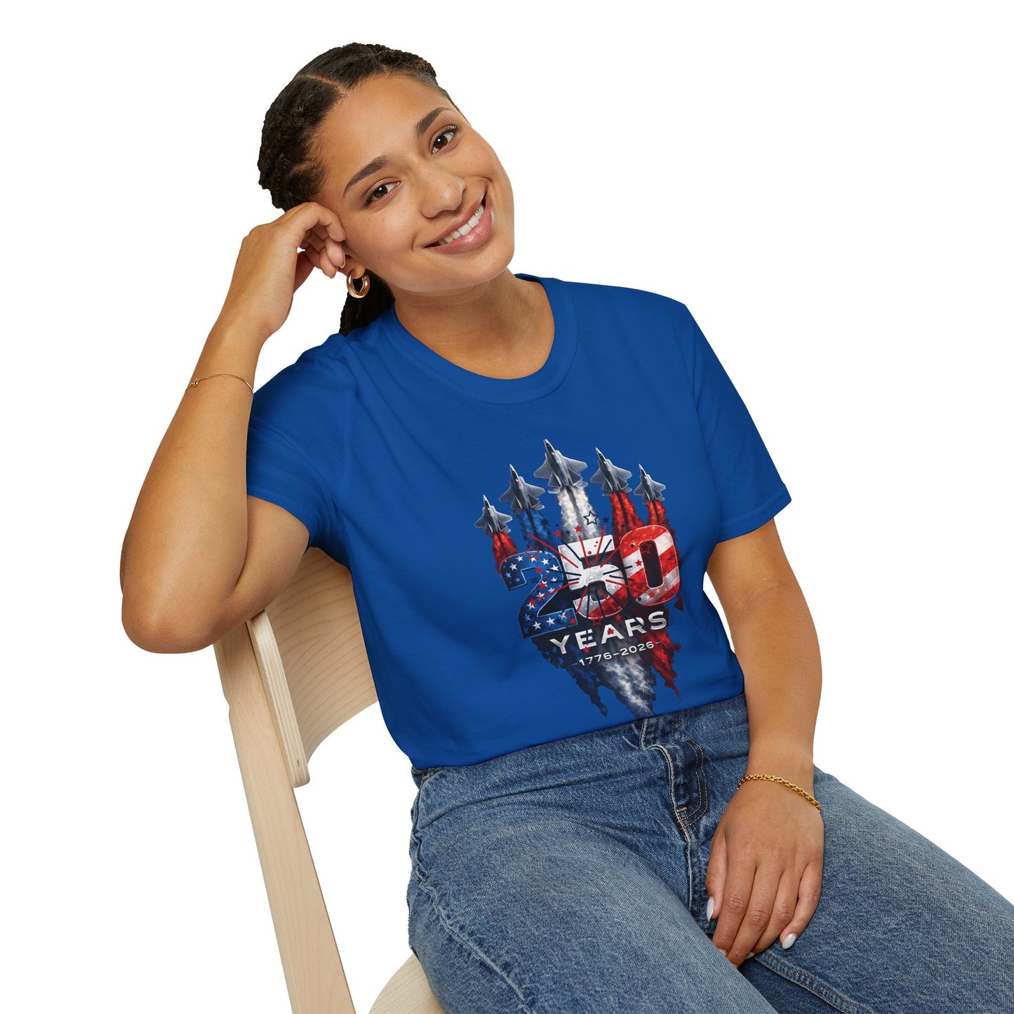 250 Years Patriotic T-Shirt – Distressed American Flag Graphic Tee for Men &amp; Women | Soft Ring-Spun Cotton Americana Shirt