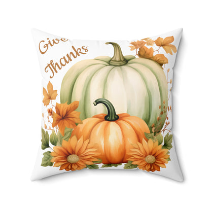 Fall Pumpkin Pillow Spun Polyester Square Pillow