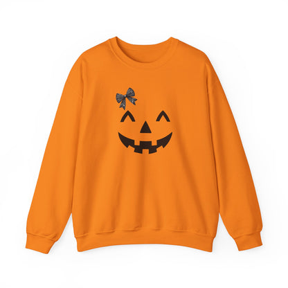 Halloween Jack O Lantern Crewneck Sweatshirt for Ladies