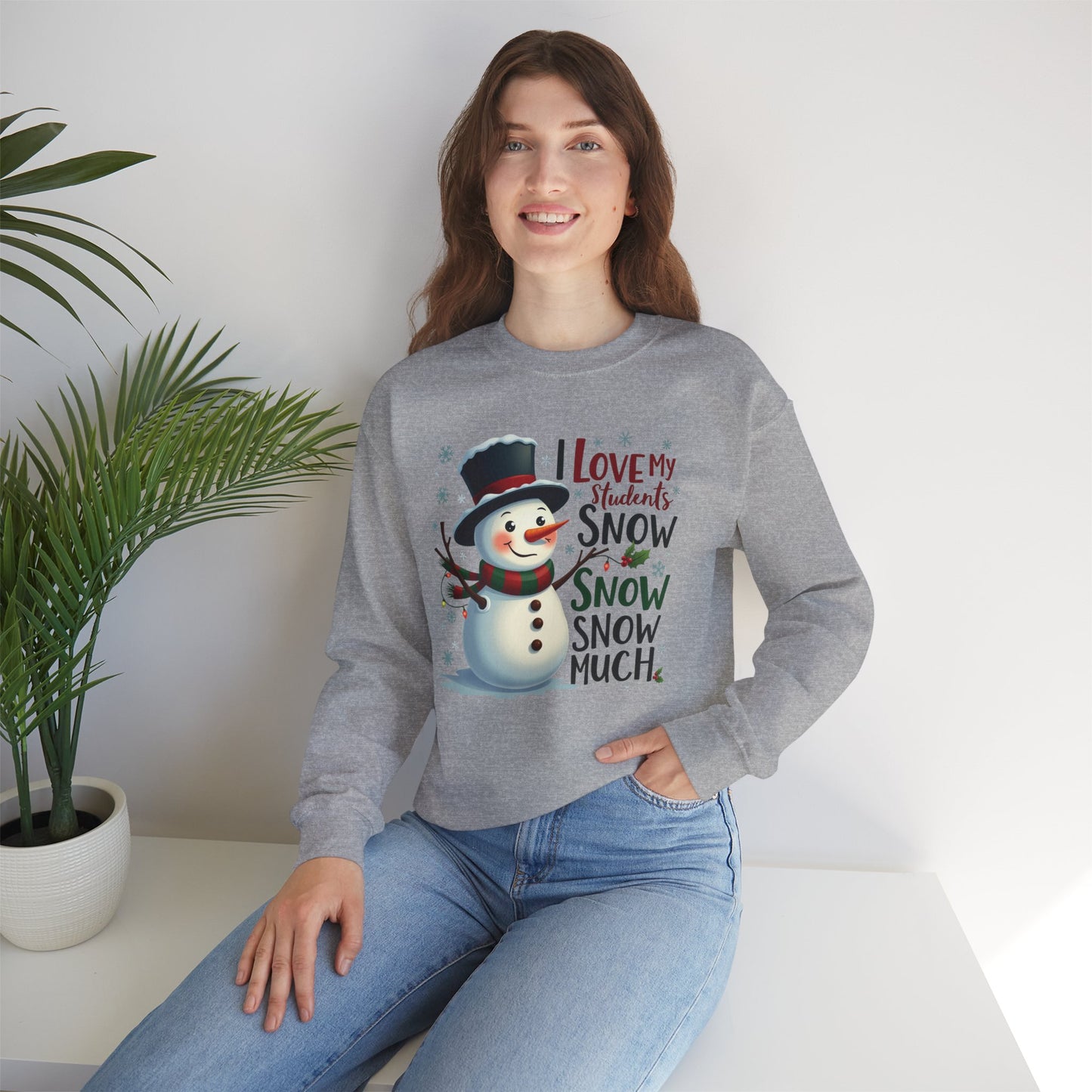 Cozy Snowman Unisex Heavy Blend™ Crewneck Sweatshirt