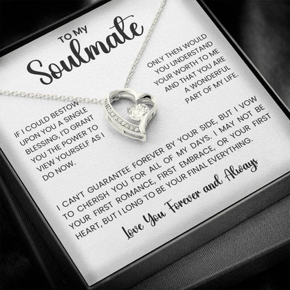 To My Soulmate Forever Love Necklace – A Heartfelt Gift for Your One and Only