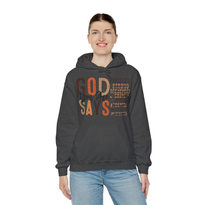 Religious Hoodie God Says You Are Hoodies