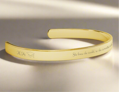 She knew she could, so she committed and did-Cuff Bracelet