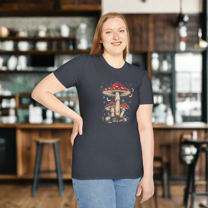 Enchanted Mushroom Forest Unisex Soft-Style T-Shirt – Ethically Made & Ultra Soft