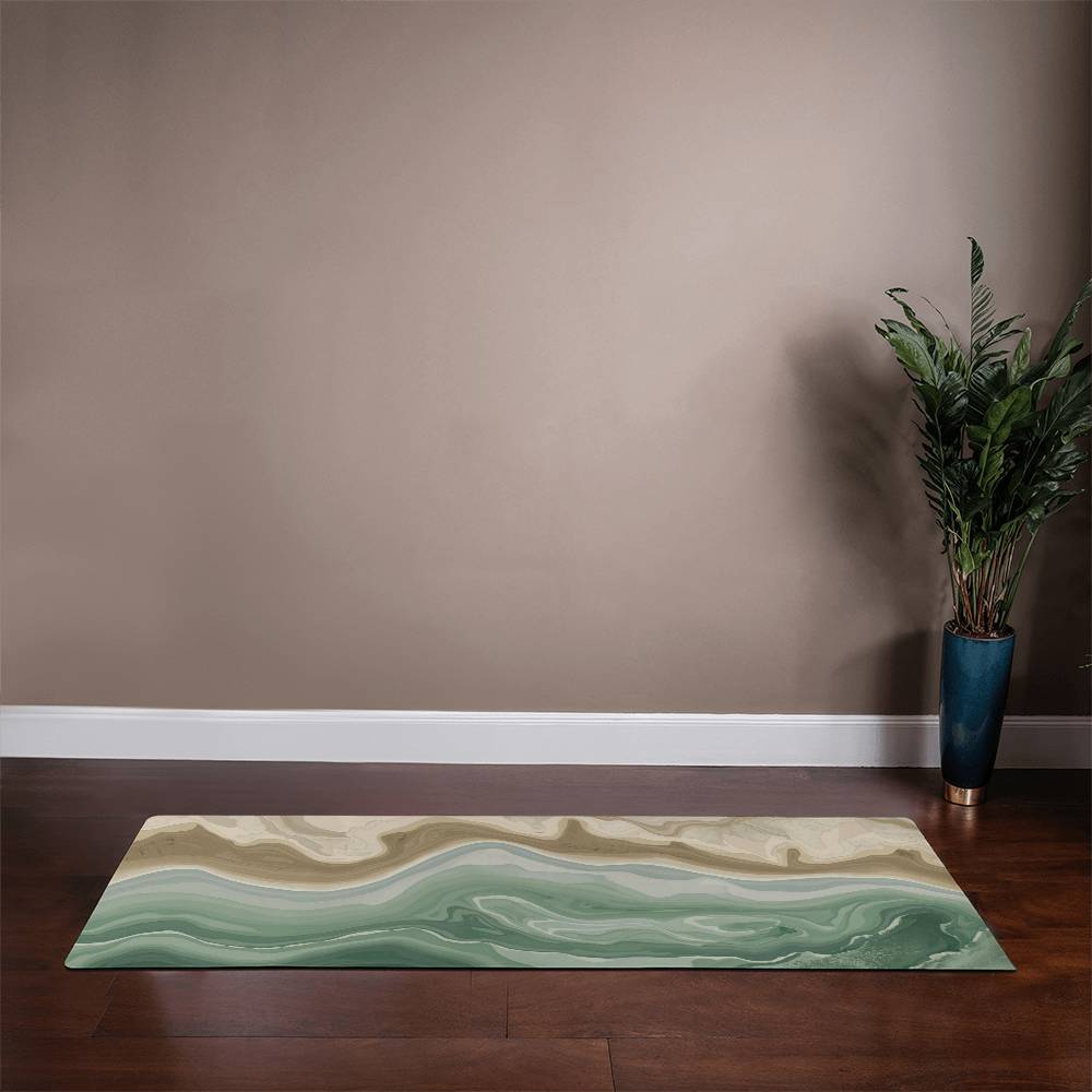 Stylish Marble Design Exercise Mat for Home &amp; Studio Practice| Non-Slip Microfiber Suede Surface
