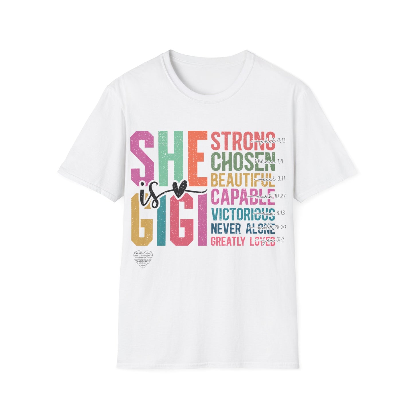 She is GiGi Unisex Softstyle T-Shirt