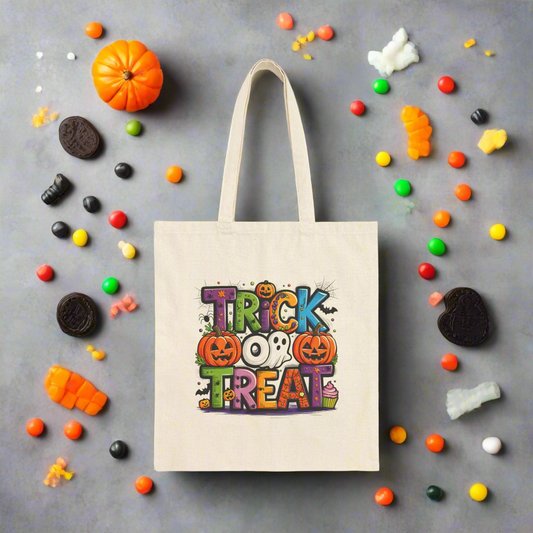 Halloween Trick or Treat Tote Bag