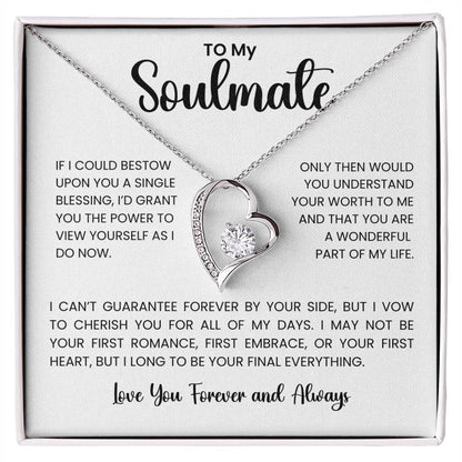 To My Soulmate Forever Love Necklace – A Heartfelt Gift for Your One and Only