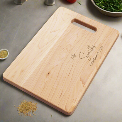 Personalized Name Maple Cutting Board