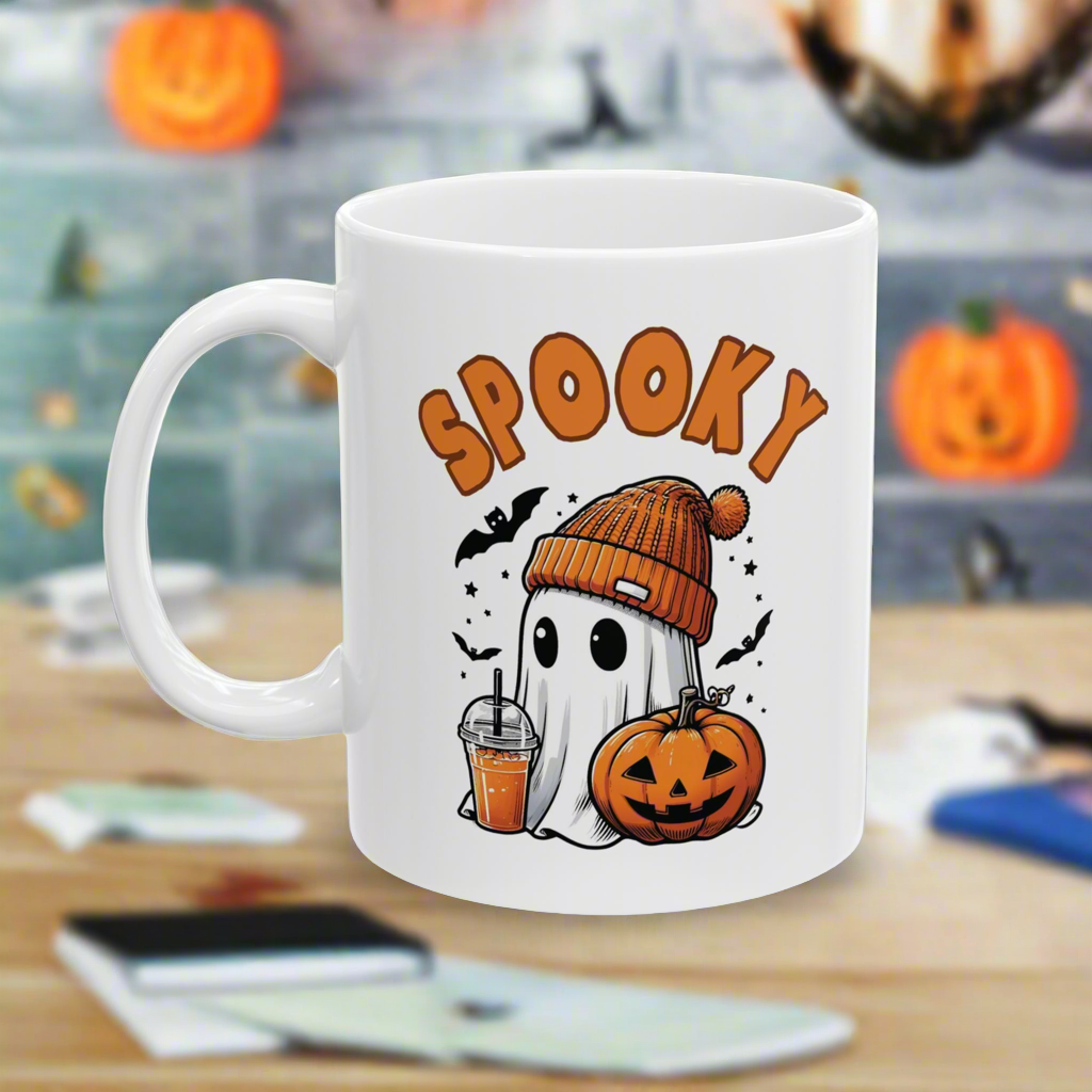 Spooky Ceramic Mug, (11oz, 15oz)