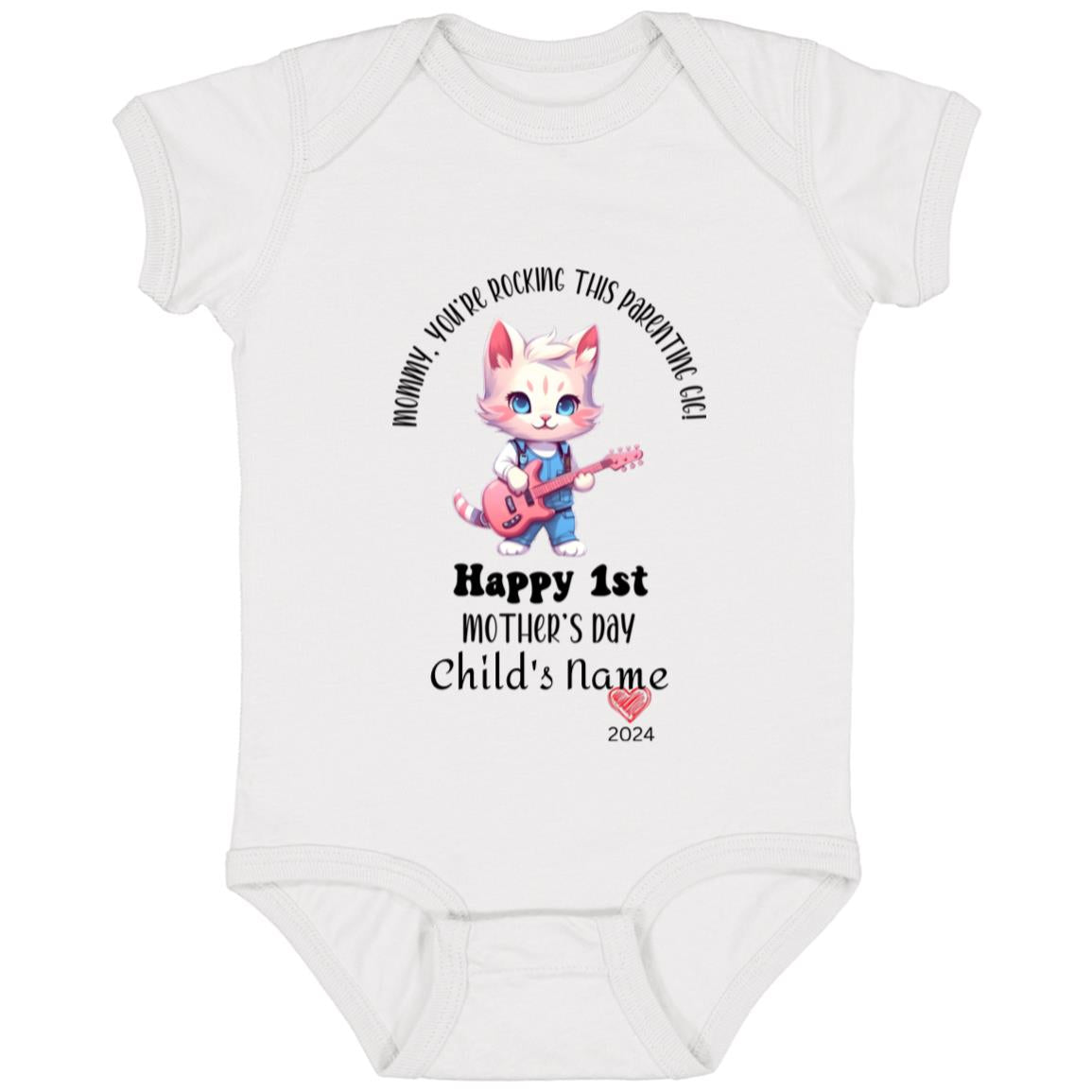 Mommy, Rocking this Parenting Gig Infant Fine Jersey Bodysuit