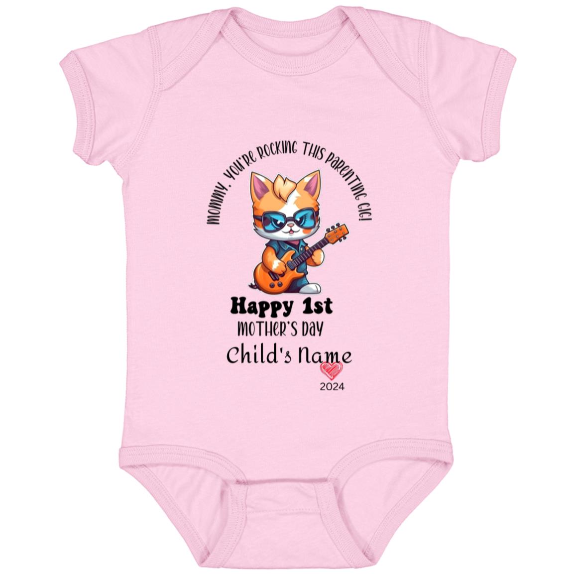 Mommy, You're rocking this Parenting Gig! Infant Fine Jersey Bodysuit