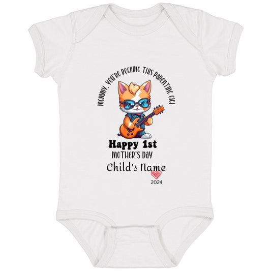 Mommy, You're rocking this Parenting Gig! Infant Fine Jersey Bodysuit