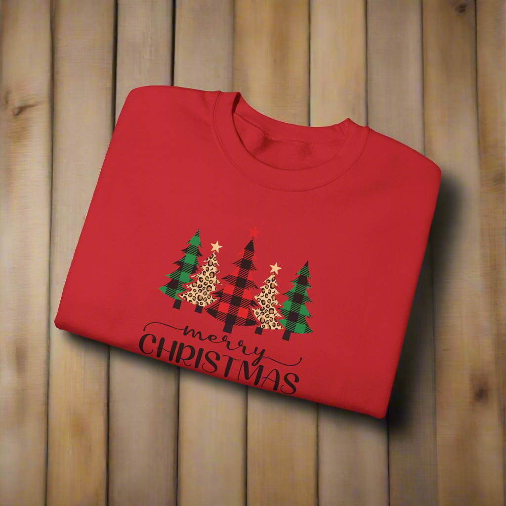 Christmas Flannel Trees Sweatshirt