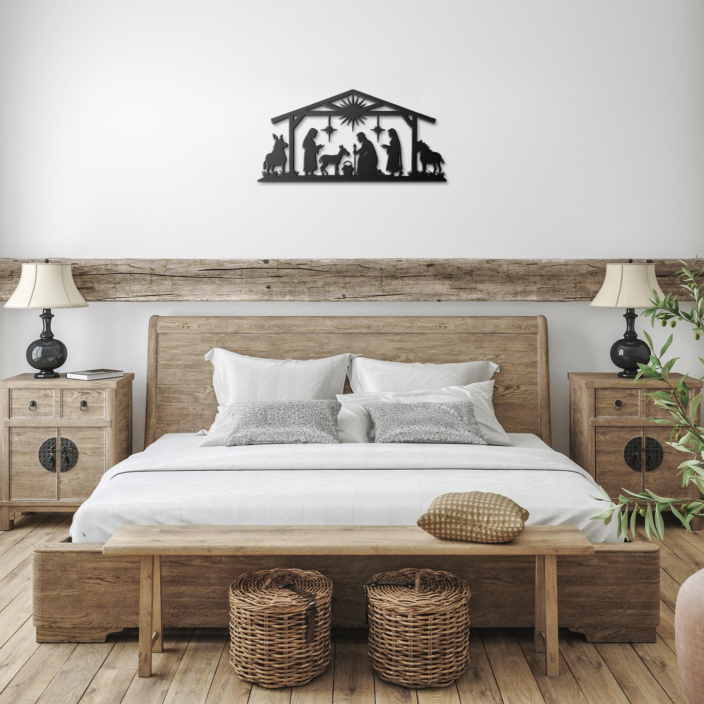 Nativity Metal Wall Art