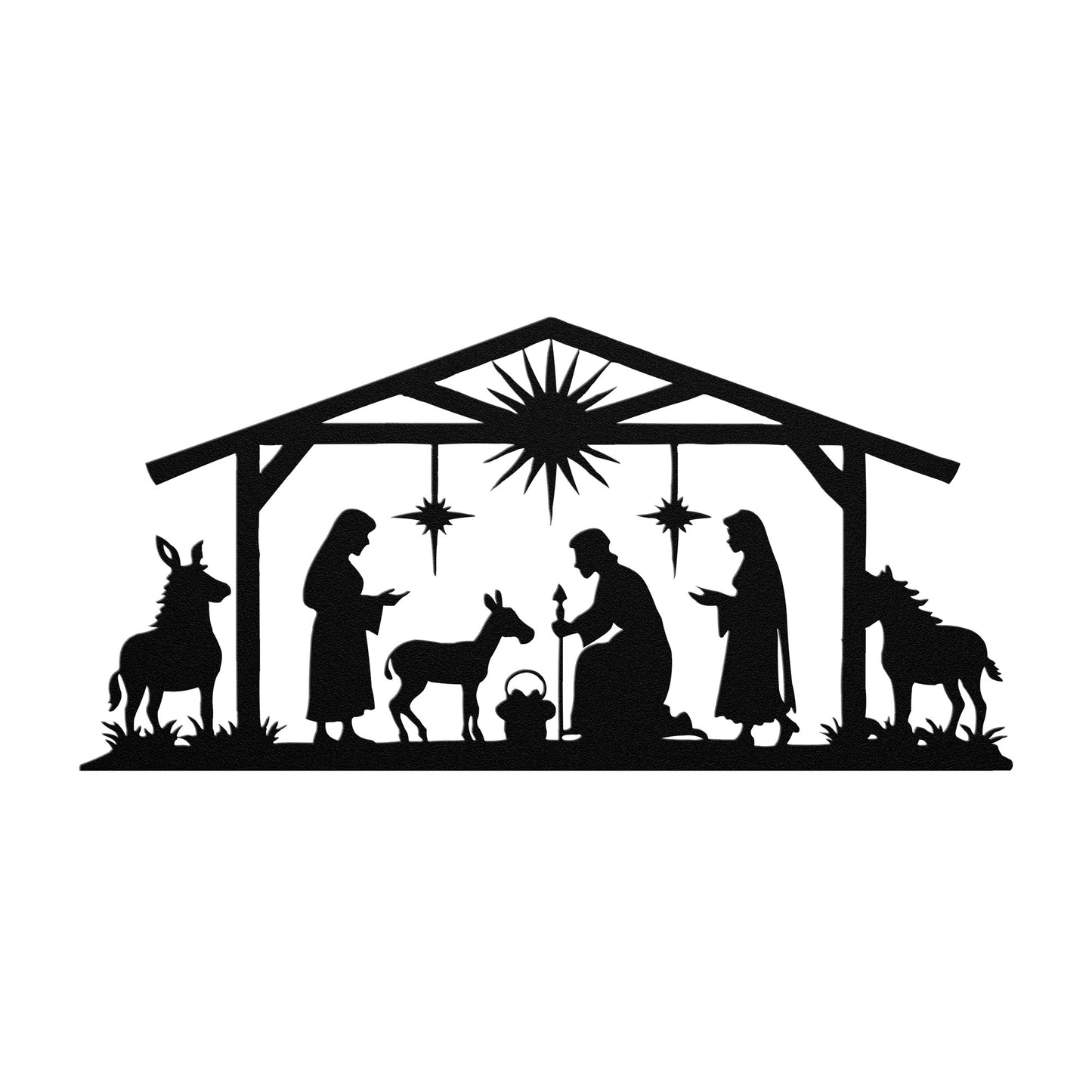 Nativity Metal Wall Art