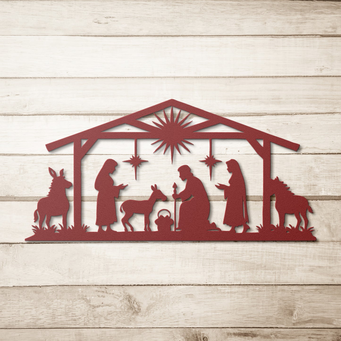 Nativity Metal Wall Art