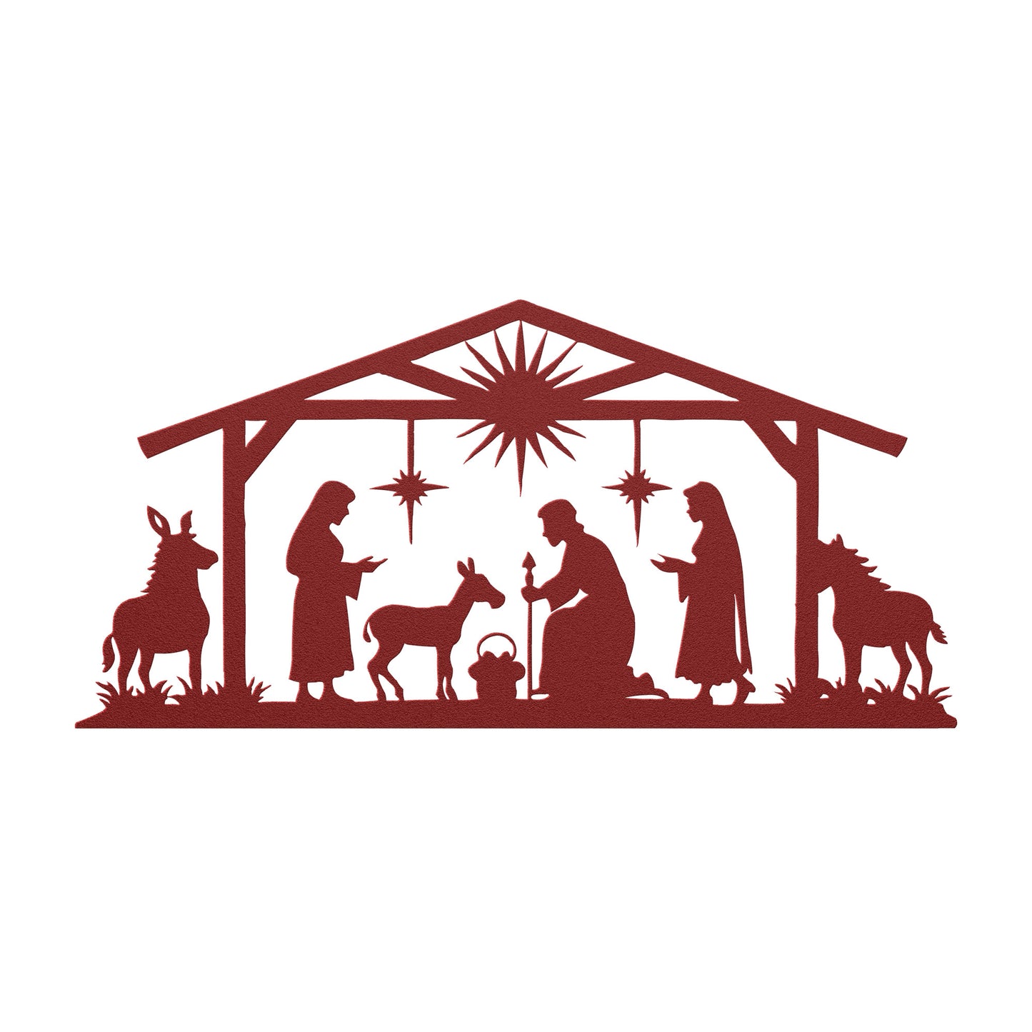 Nativity Metal Wall Art