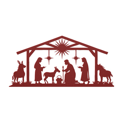 Nativity Metal Wall Art