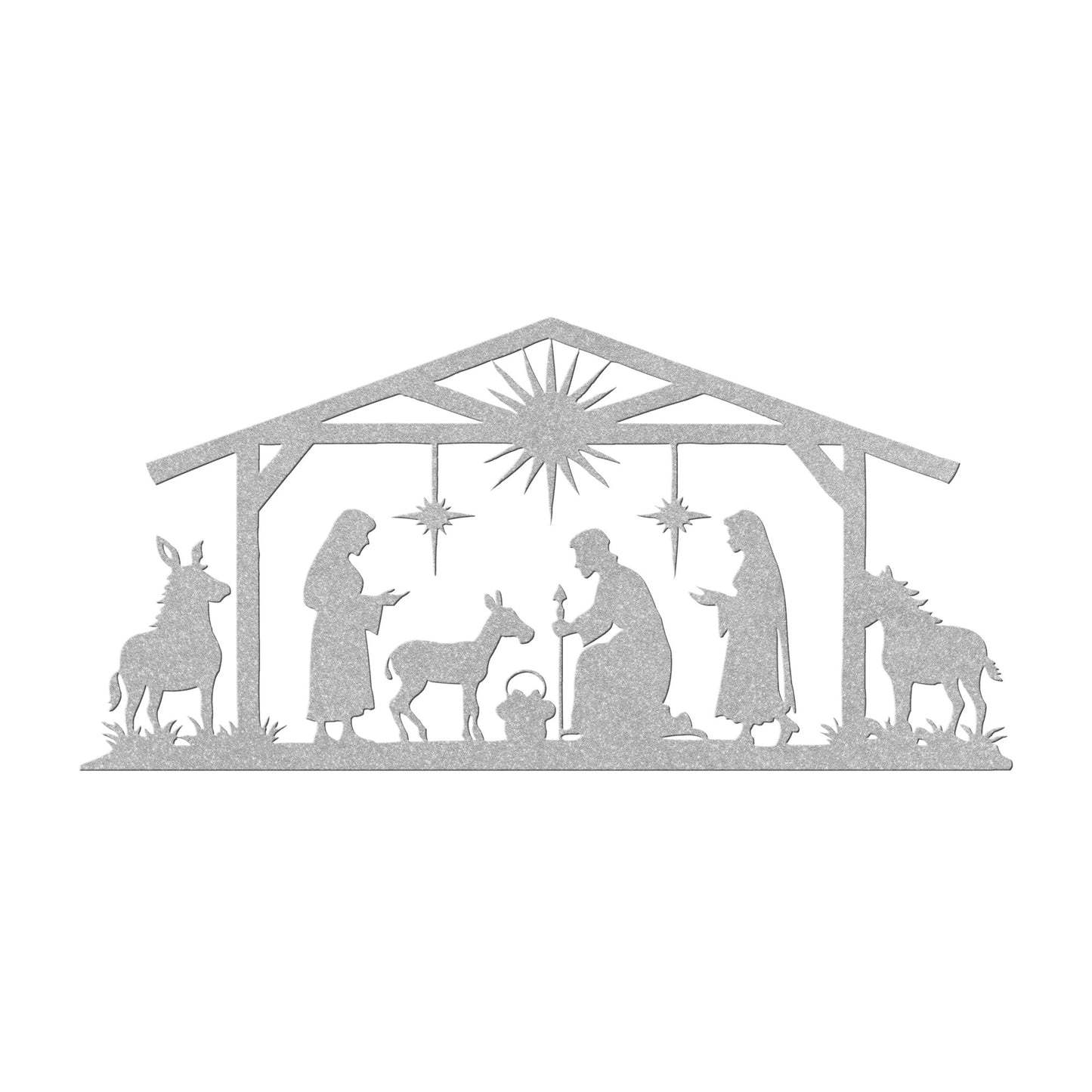 Nativity Metal Wall Art