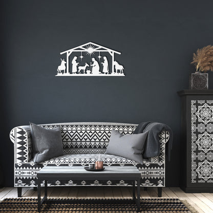 Nativity Metal Wall Art