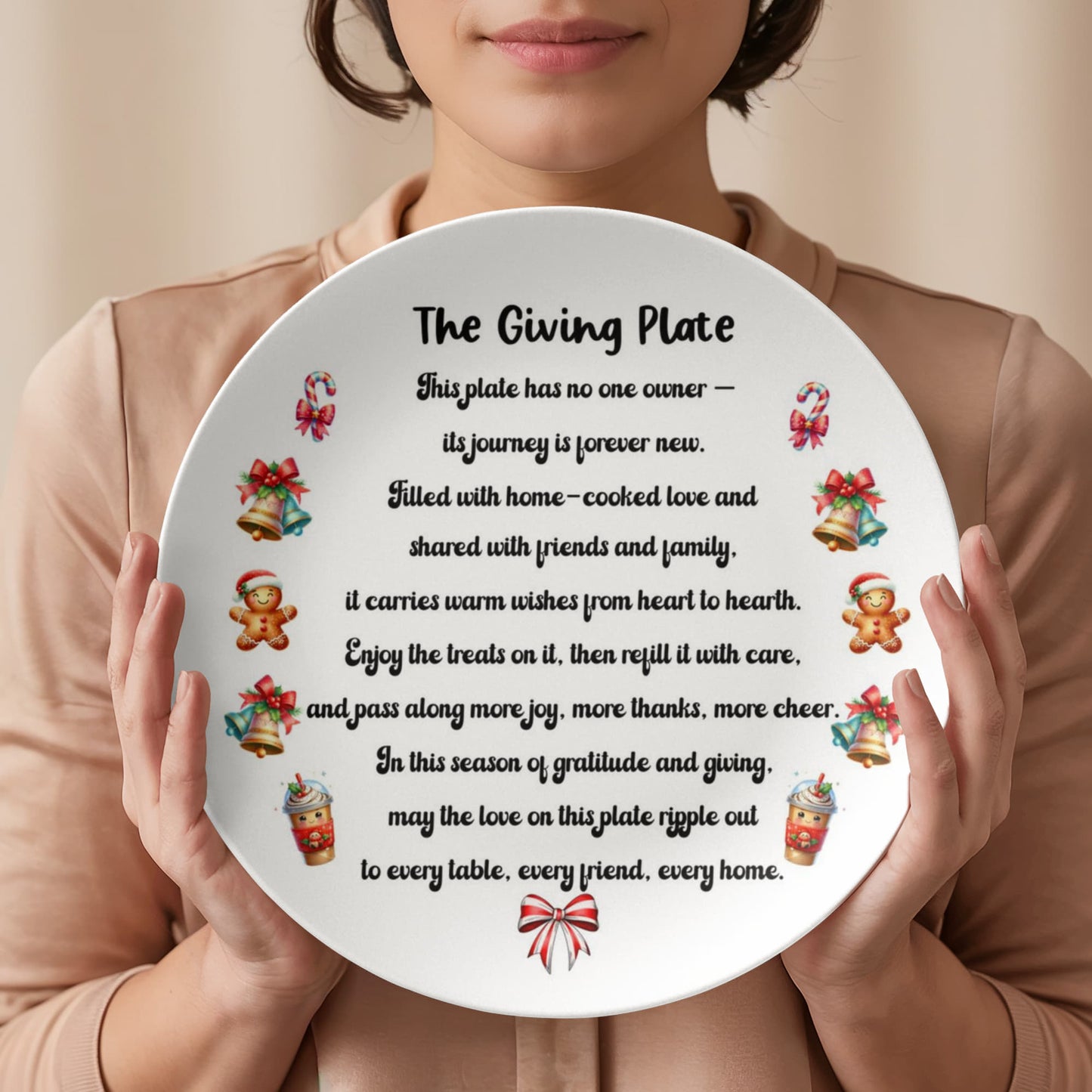The Giving Plate – Personalized Holiday Sharing Plate | Heartfelt Gift of Gratitude and Connection