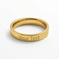 To My Magnificent Wife – Personalized Message Ring for Her – Anniversary Gift for Wife – 18K Gold or Stainless Steel Band