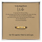 To My Magnificent Wife – Personalized Message Ring for Her – Anniversary Gift for Wife – 18K Gold or Stainless Steel Band