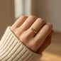 To My Magnificent Wife – Personalized Message Ring for Her – Anniversary Gift for Wife – 18K Gold or Stainless Steel Band