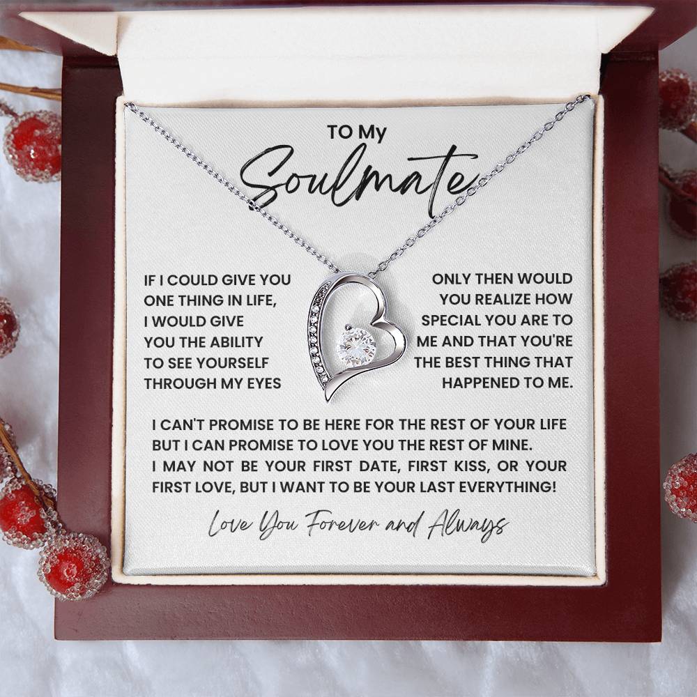 To My Soulmate Forever Love Necklace