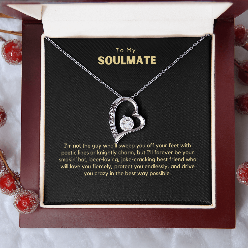 Forever Love Necklace – Romantic Gift for Wife from Husband, Funny &amp; Heartfelt Message
