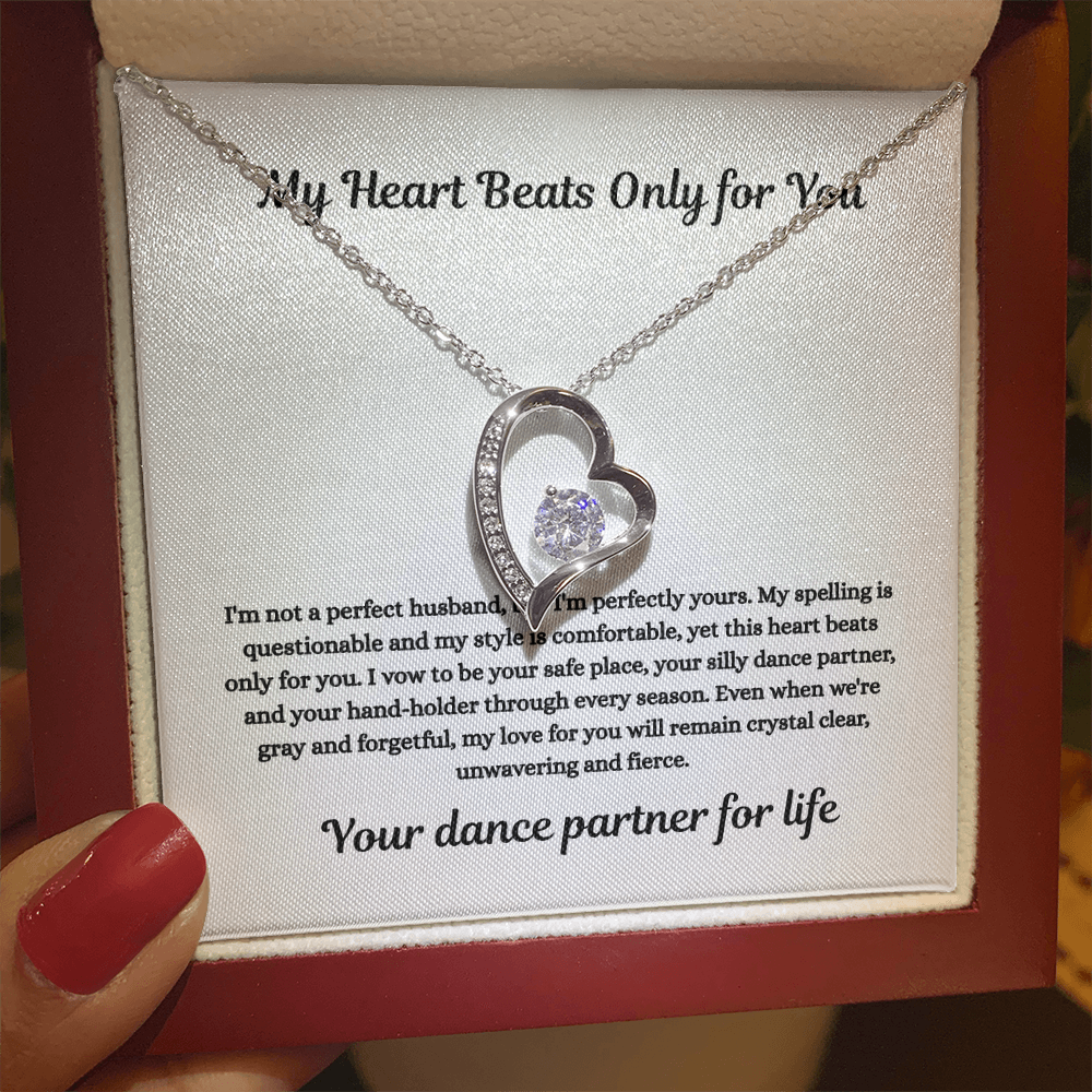 My Heart Beats Only for You- Forever Love Necklace
