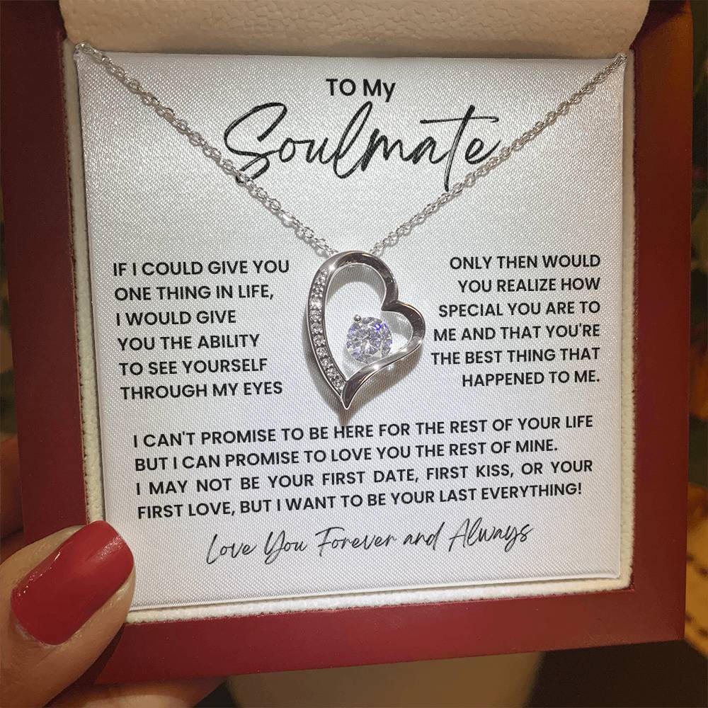 To My Soulmate Forever Love Necklace