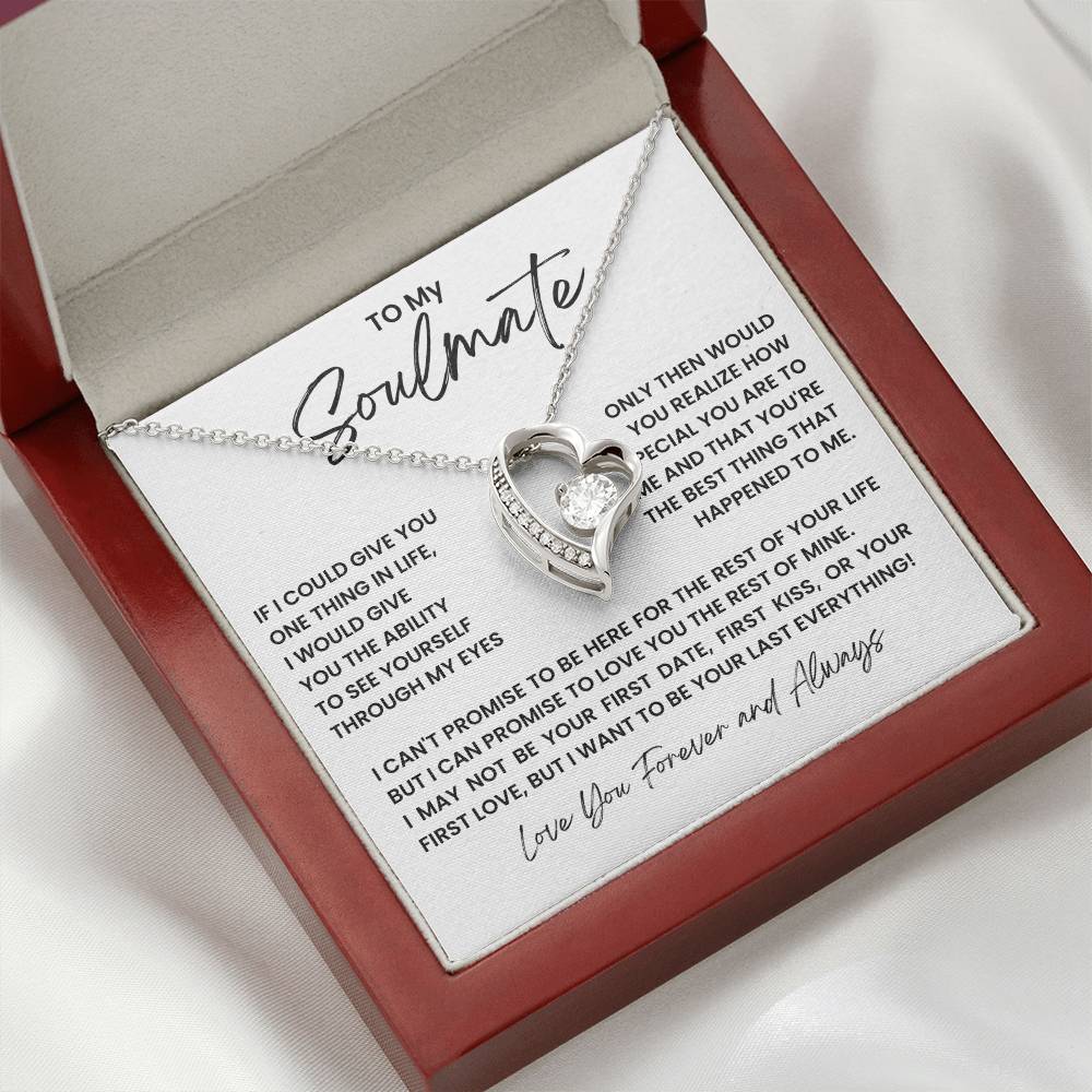 To My Soulmate Forever Love Necklace