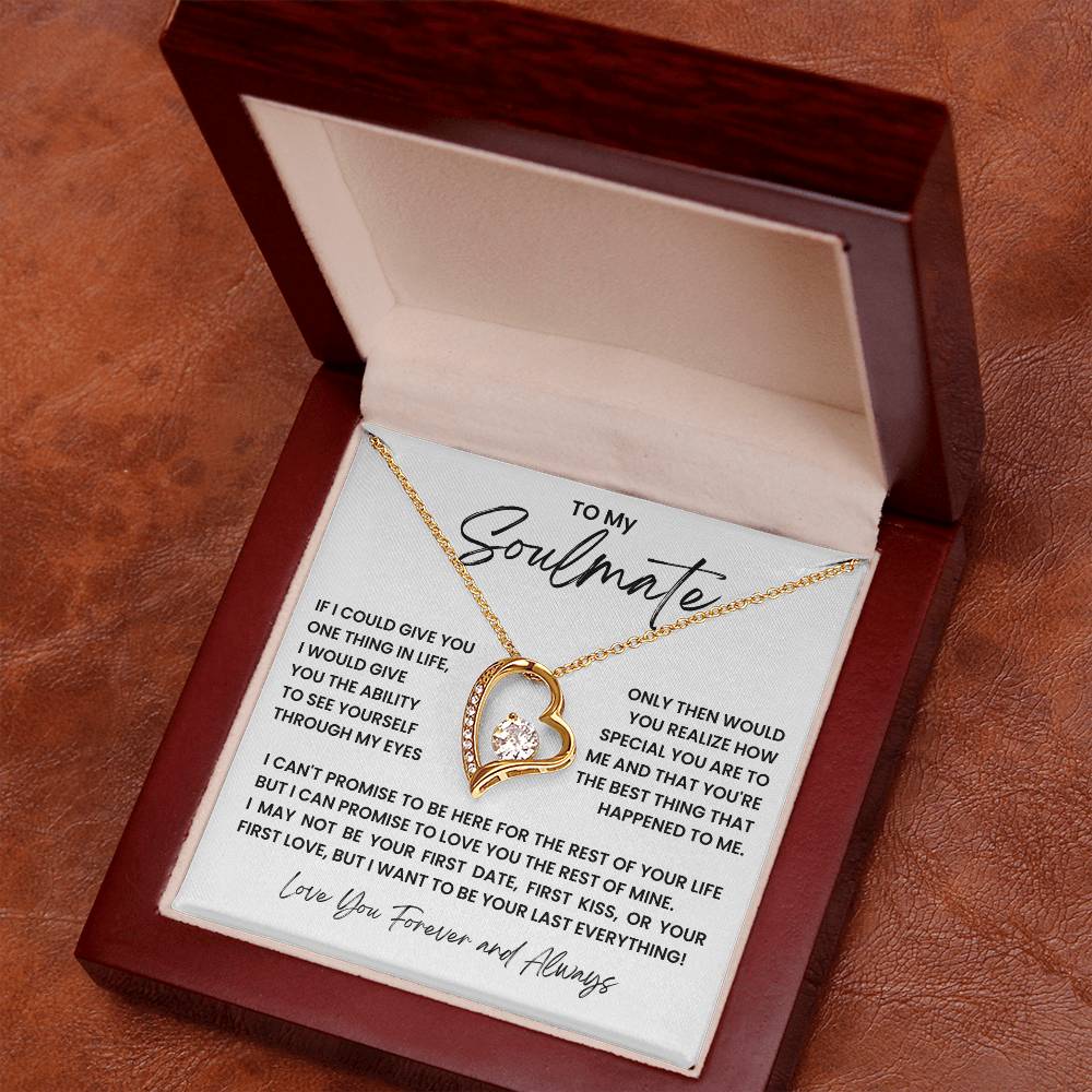 To My Soulmate Forever Love Necklace