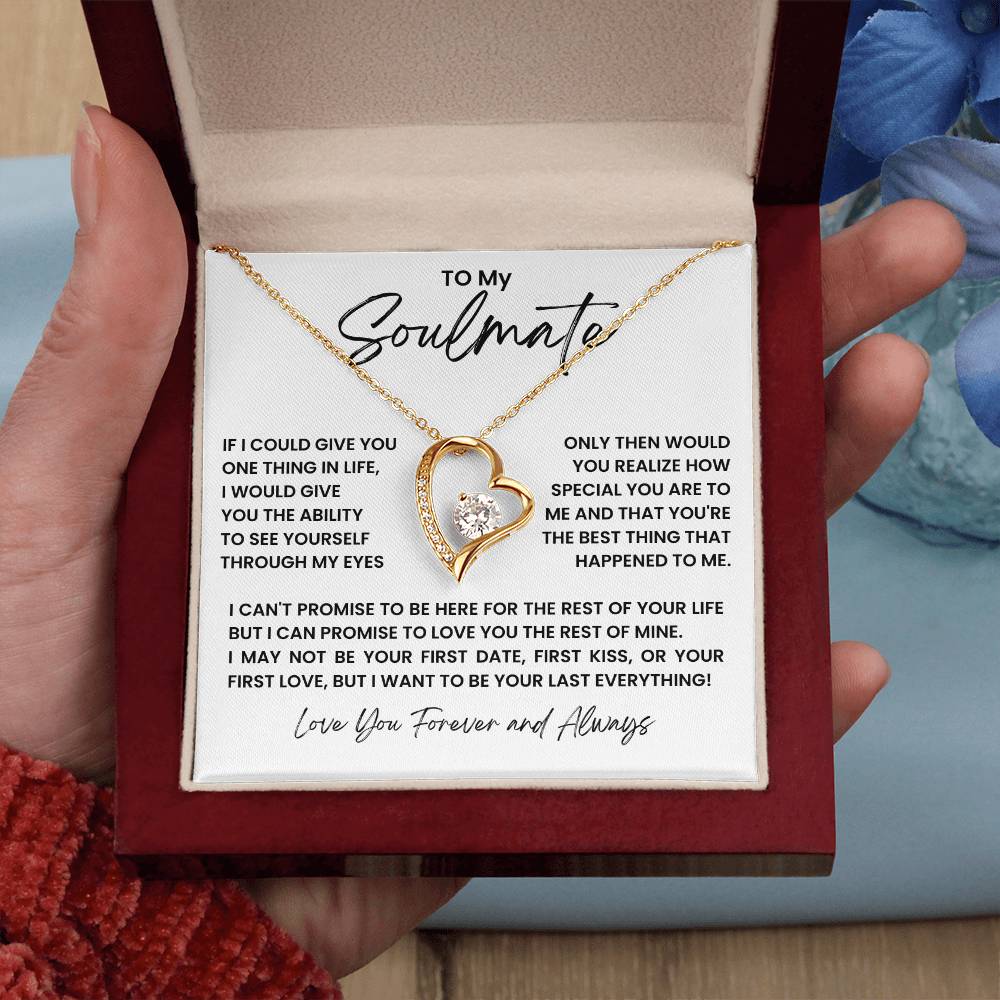 To My Soulmate Forever Love Necklace