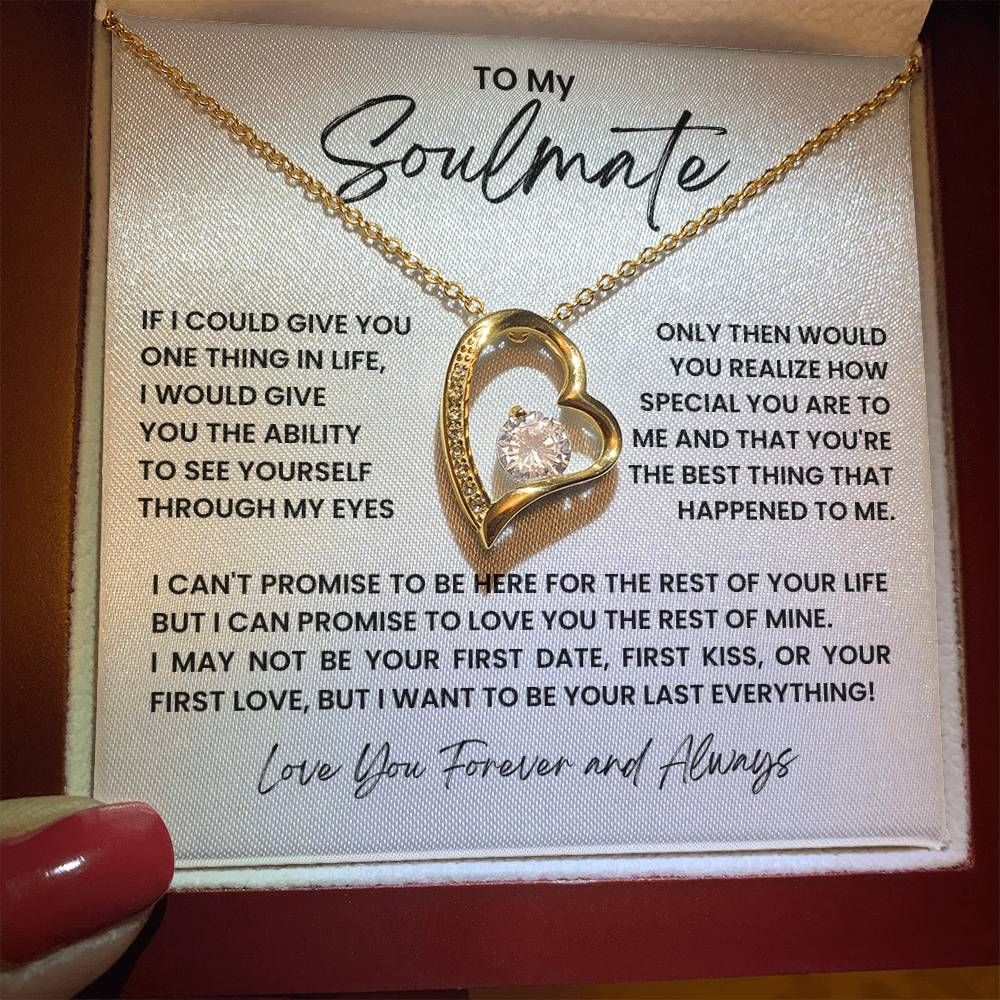 To My Soulmate Forever Love Necklace