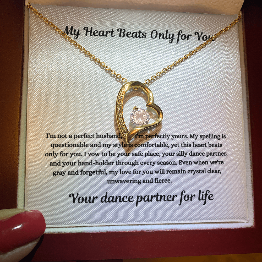 My Heart Beats Only for You- Forever Love Necklace