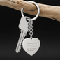 To My Best Friend | Engraved Heart Keychain Gift – Personalized Stainless Steel or 18K Gold Keepsake